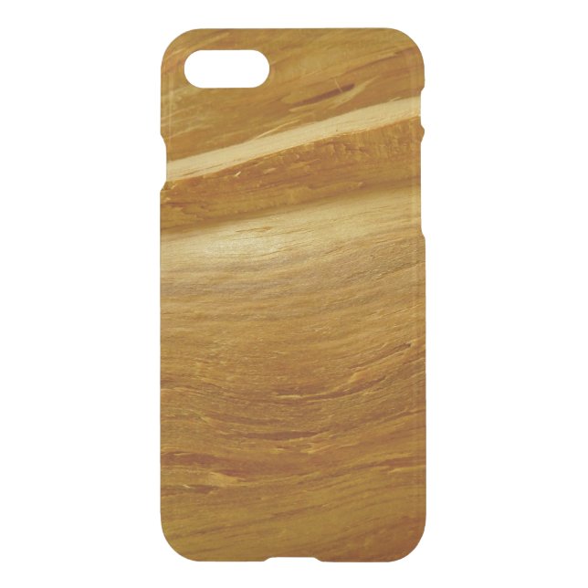 Pine Wood II Faux Wooden Texture Uncommon iPhone Case (Back)