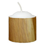 Pine Wood II Faux Wooden Texture Votive Candle