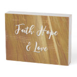Pine Wood II Faux Wooden Texture Wooden Box Sign