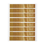 Pine Wood II Faux Wooden Texture Wrap Around Label