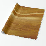 Pine Wood II Faux Wooden Texture Wrapping Paper