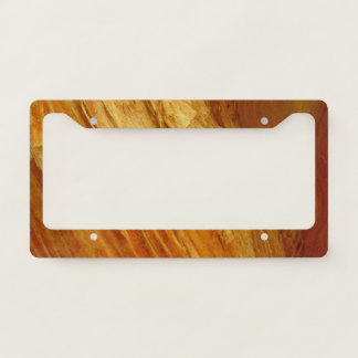Pine Wood III Faux Wooden Texture License Plate Frame