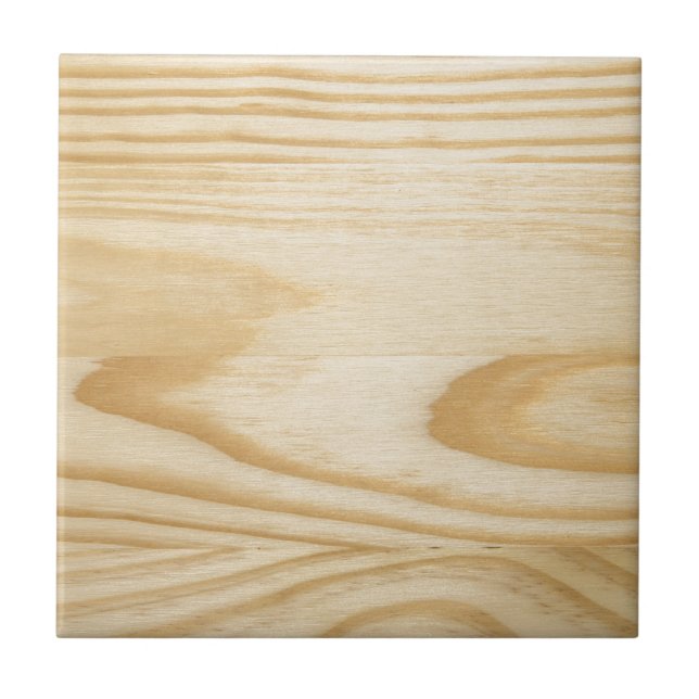 Pine Wood Texture Background Ceramic Tile (Front)