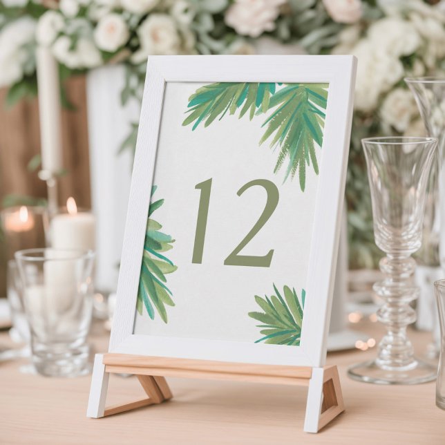 Pine Woods Watercolor | Wedding Table Number (Creator Uploaded)