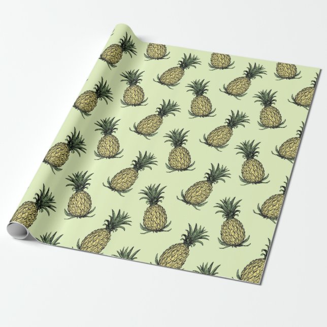 Pineaaples Wrapping Paper (Unrolled)