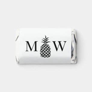 Pineapple #11 Couple Wedding 2 Initial Monogram Hershey's Miniatures