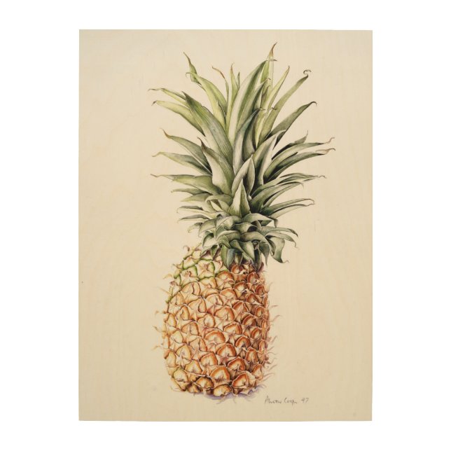 Pineapple 1997 wood wall decor (Front)