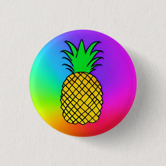 Pineapple 3 Cm Round Badge Button
