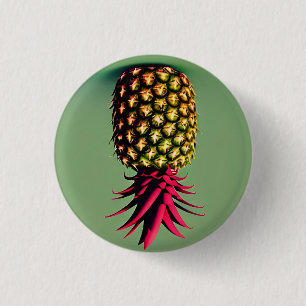 Pineapple 3 Cm Round Badge Button
