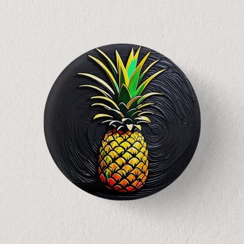 Pineapple 3 Cm Round Badge Button