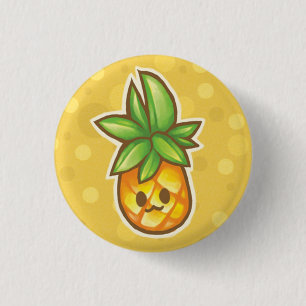 Pineapple:3 Pinback Button
