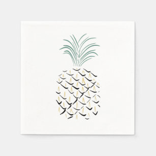 Pineapple Abstract Art Napkins