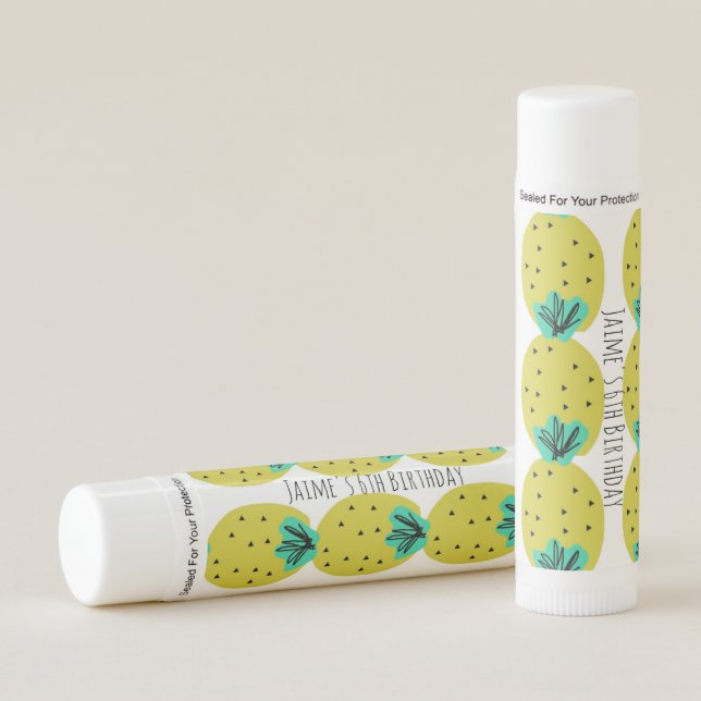 Pineapple Abstract Pop Party Lip Balm (Front)