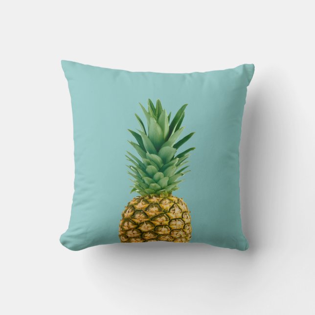 PINEAPPLE AL BLUE THROW PILLOW (Front)
