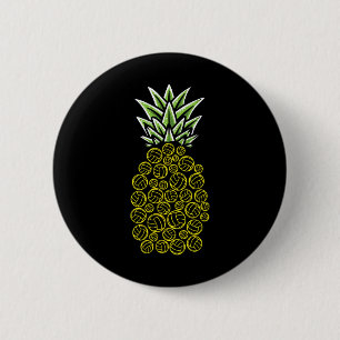 Pineapple Aloha Beaches Hawaii Beach Volleyball - Button