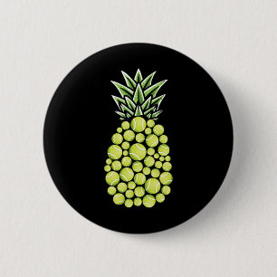 Pineapple Aloha Beaches Hawaii Tennis Gift - Tenni Button