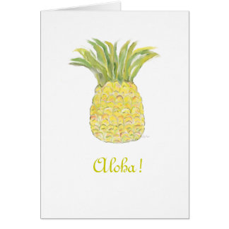 Pineapple Aloha Card
