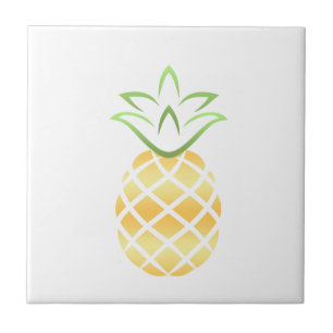 Pineapple Aloha Hawaii! Ceramic Tile