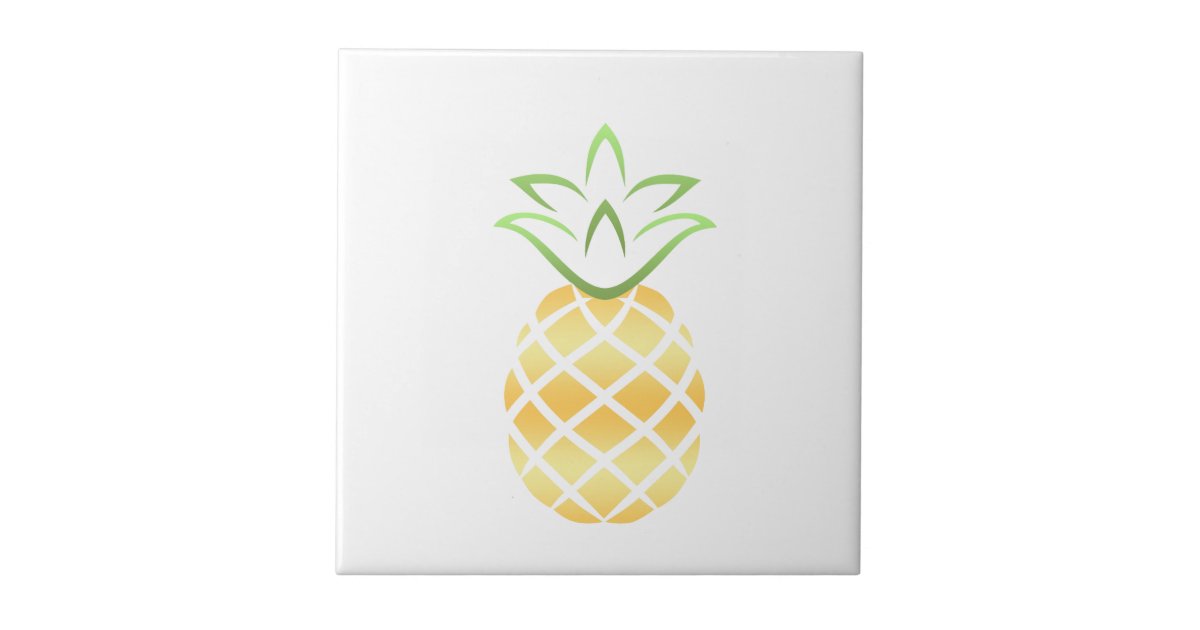 Pineapple Aloha Hawaii! Ceramic Tile Zazzle