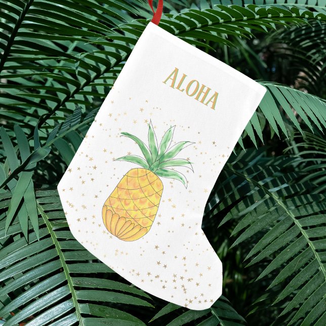 Pineapple Aloha Small Christmas Stocking (Creator Uploaded)