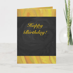 Pineapple and Black Party Card
