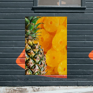 Pineapple and Cut Pineapple Slices Small Poster