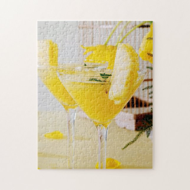 Pineapple and ginger Fresca cocktail Jigsaw Puzzle (Vertical)