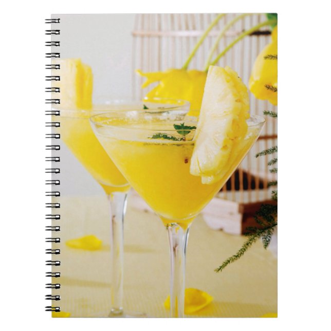 Pineapple and ginger Fresca cocktail Notebook (Front)
