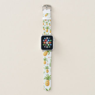 pineapple and heart pattern design applewatch band