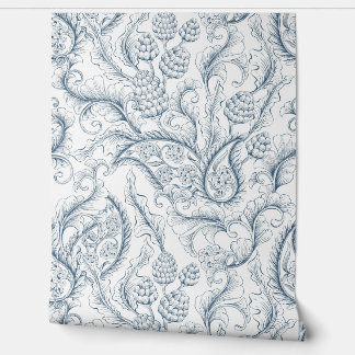 Pineapple and Paisley Wallpaper