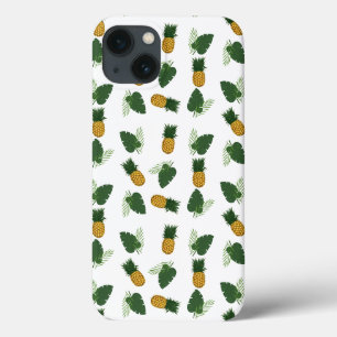 Pineapple And Palm Leaves iPhone 13 Case