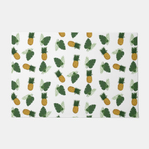Pineapple And Palm Leaves Doormat