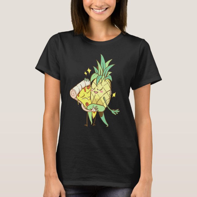 Pineapple and Pizza Dancing Love is Love T-Shirt (Front)