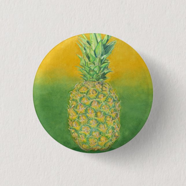 Pineapple Art Button (Front)