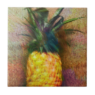 PIneapple Art Ceramic Tile