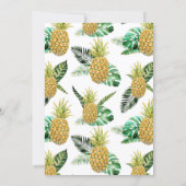 Pineapple Baby Shower Invitation (Back)