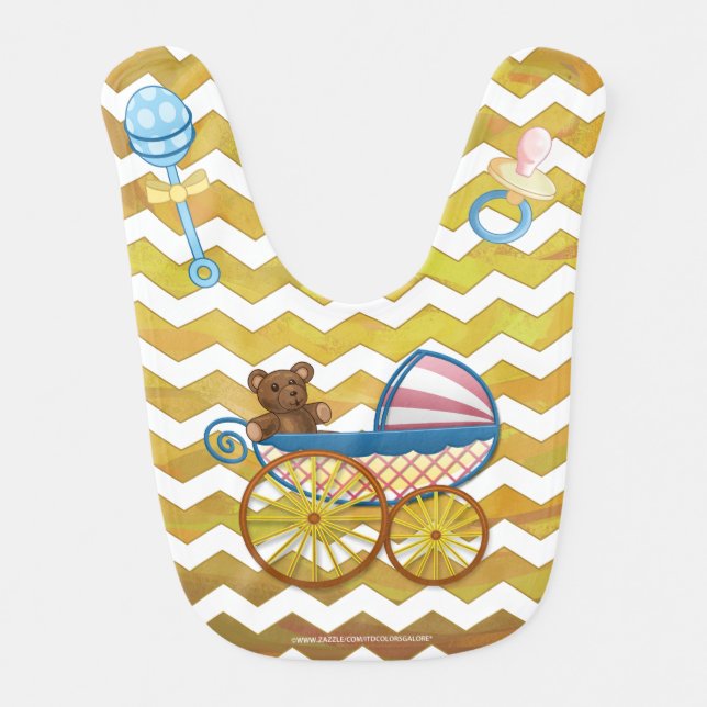 Pineapple Baby Stuff Bib (Front)