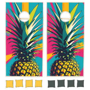 Pineapple Beach House Summer Cornhole Set