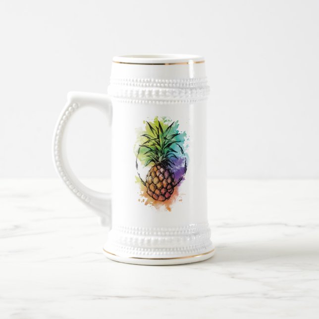 Pineapple Beer Stein (Left)