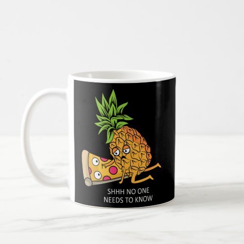 Pineapple Belongs on Pizza Lover Funny Food Pun  Coffee Mug