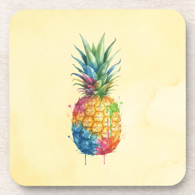 Pineapple Beverage Coaster (Front)