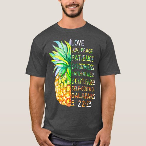 Pineapple  Bible Fruit Of The Spirit Love Joy T_Shirt