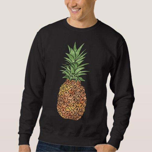 Pineapple Big Tropical Fruit Sweatshirt