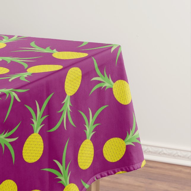 Pineapple Birthday Party Tablecloth (In Situ)