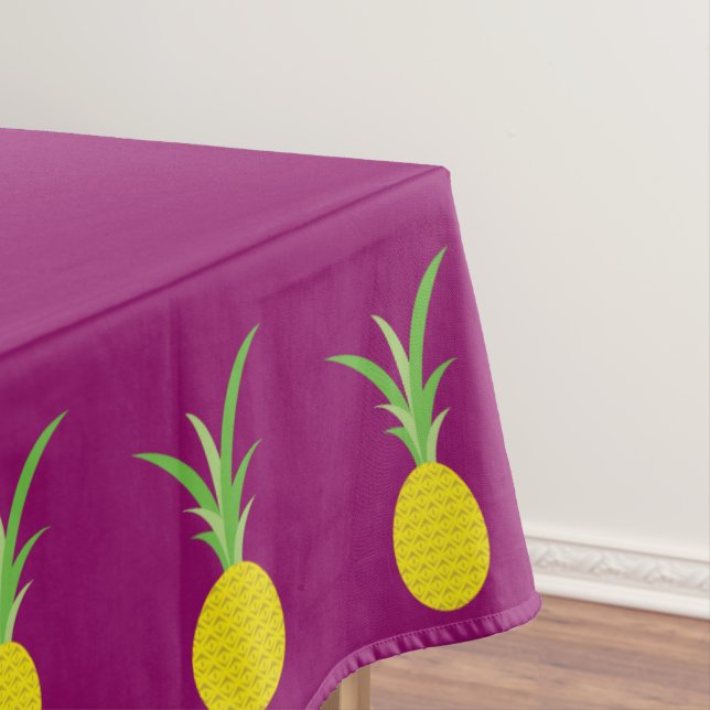 Pineapple Birthday Party Tablecloth (In Situ)