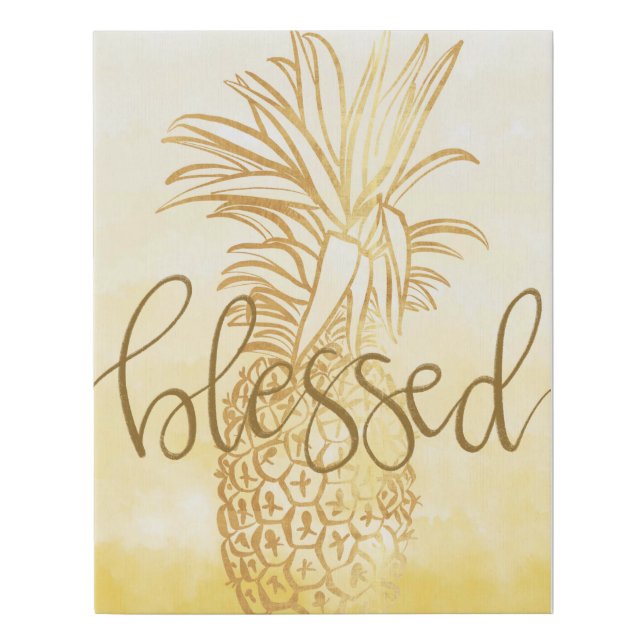 Pineapple Blessed Canvas (Front)