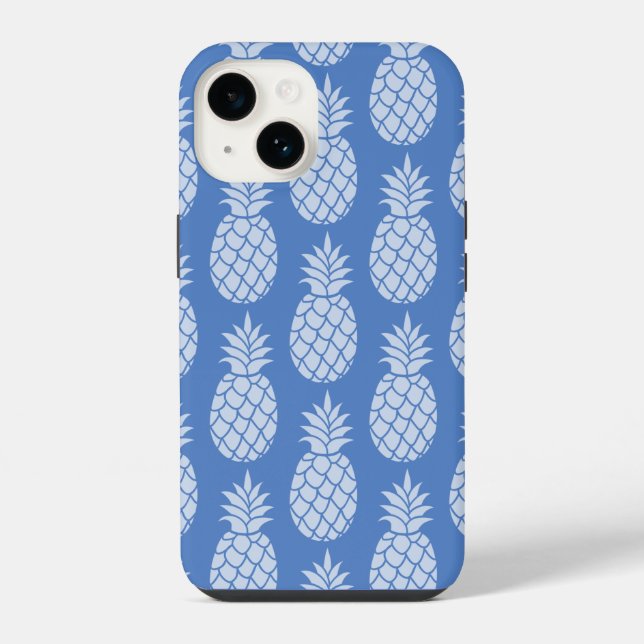 Pineapple Blue Iphone Case (Back)