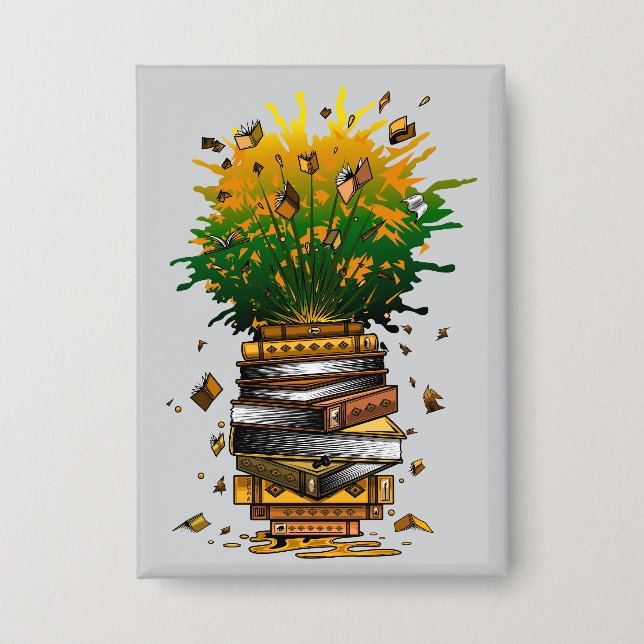 Pineapple Books Button (Front)