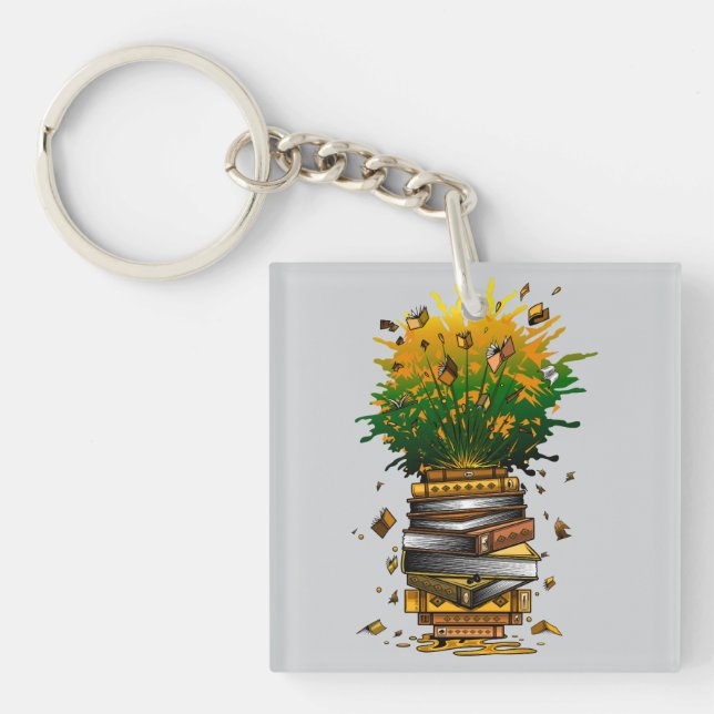Pineapple Books Keychain (Front)