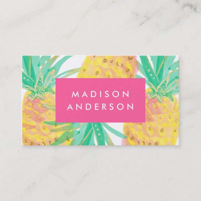Pineapple Business Cards (Front)